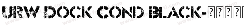 URW Dock Cond Black字体转换